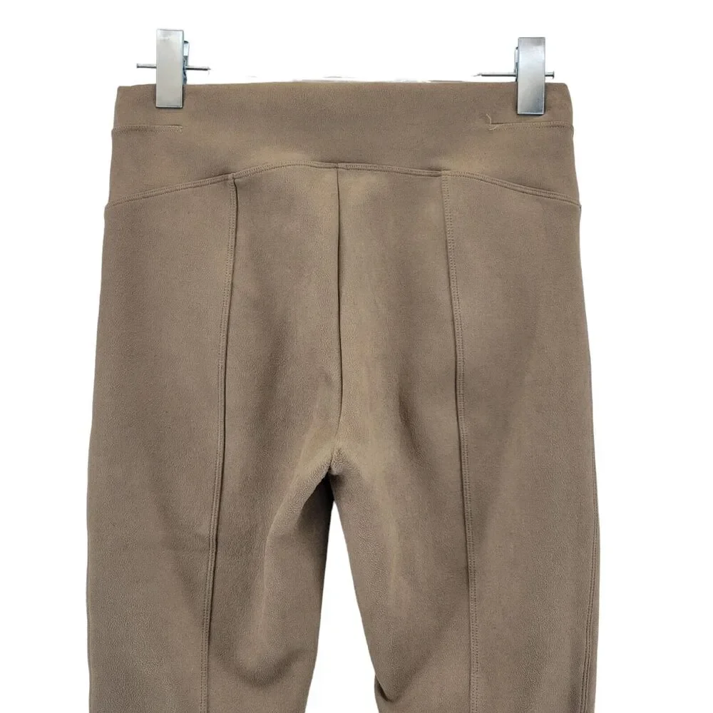 Spanx Faux Suede Leggings Camel Tan‎ Womens Size Medium Equestrian